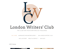Tablet Screenshot of londonwritersclub.com